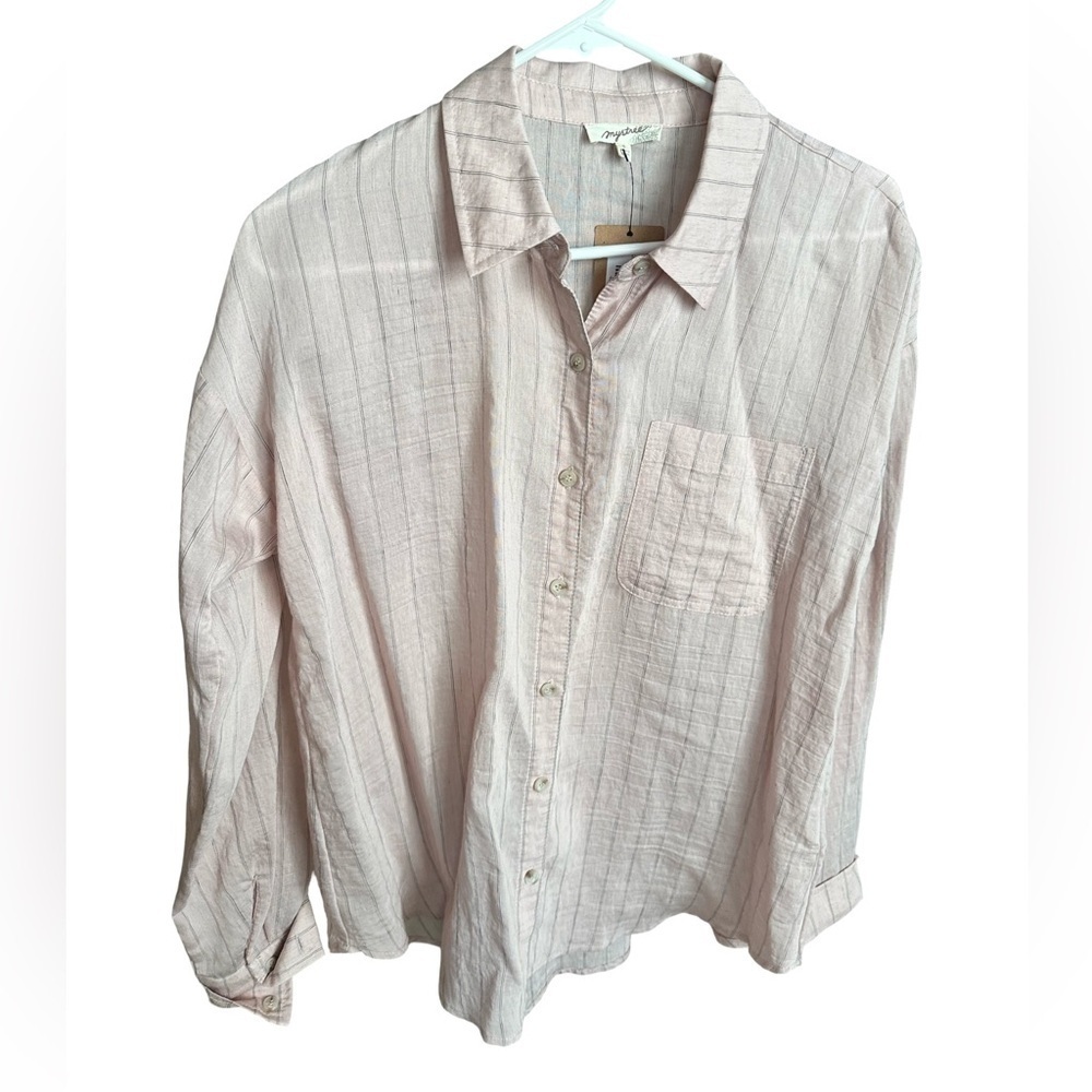Mystree NWT Button Down Blouse Women’s Size S
